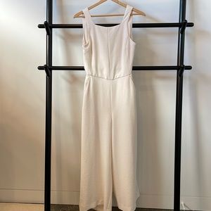 Wilfred size 2 tie back jumpsuit in bone white